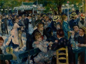 在Moulin de la Galette跳舞
